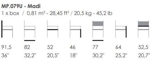 Fenabel Кресло из ткани с подлокотниками  Mp.079u  - Вид №2