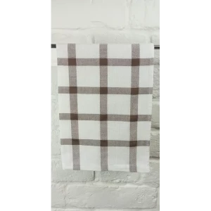 89387122 Полотенце вафельное Belezza 40x60 см цвет бело-коричневый STLM-1360235