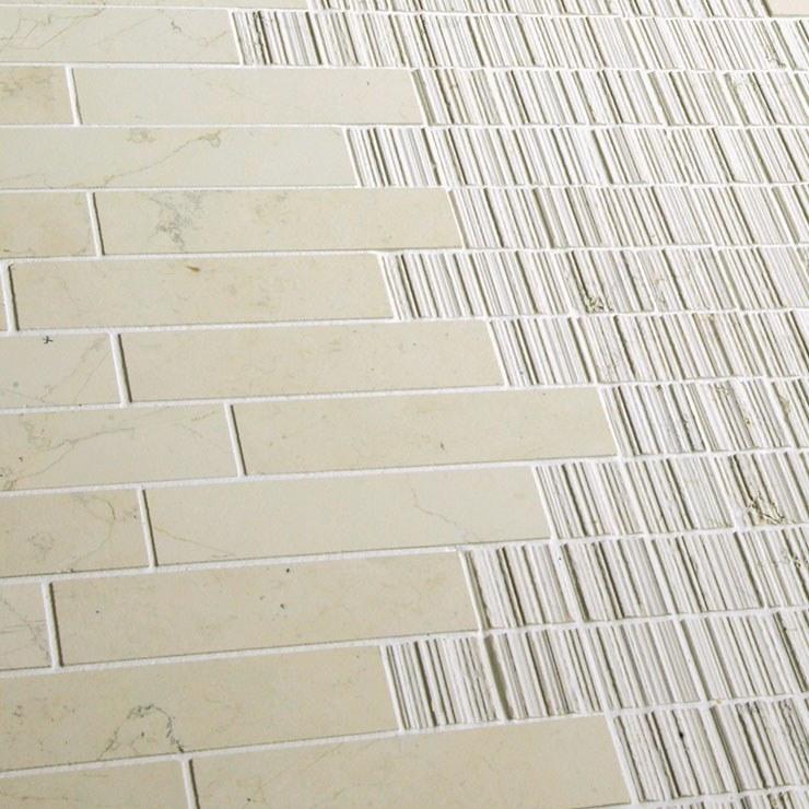 Ideamarmo Мозаика из мрамора Biancone Shake Shk 303 - Вид №1