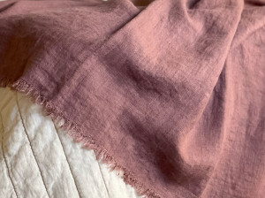 Льняной плед