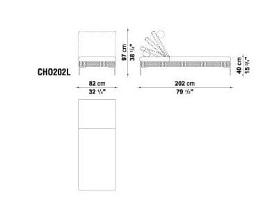 Полипропиленовая Садовая кровать B&B Italia Outdoor Charles ARCH-00107933 - Вид №1