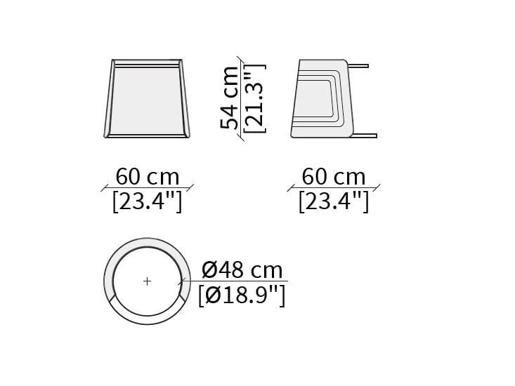 Круглый мраморный журнальный столик и стеганая обивка Vittoria Frigerio Contarini ARCH-00008516 - Вид №1