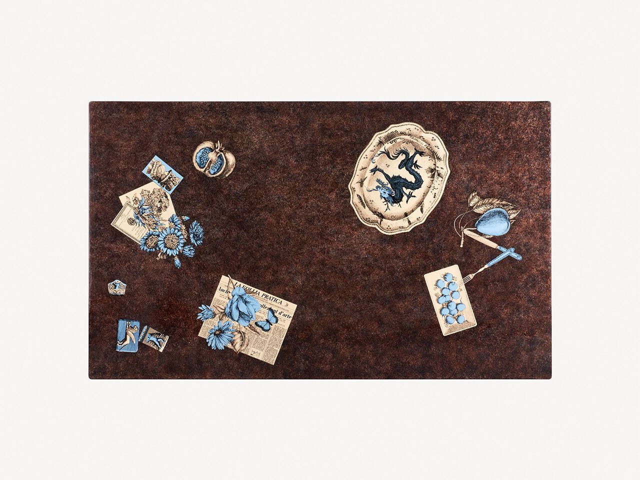 Деревянный прямоугольный стол Fornasetti OGGETTI SPARSI ARCH-00118608 - Вид №2