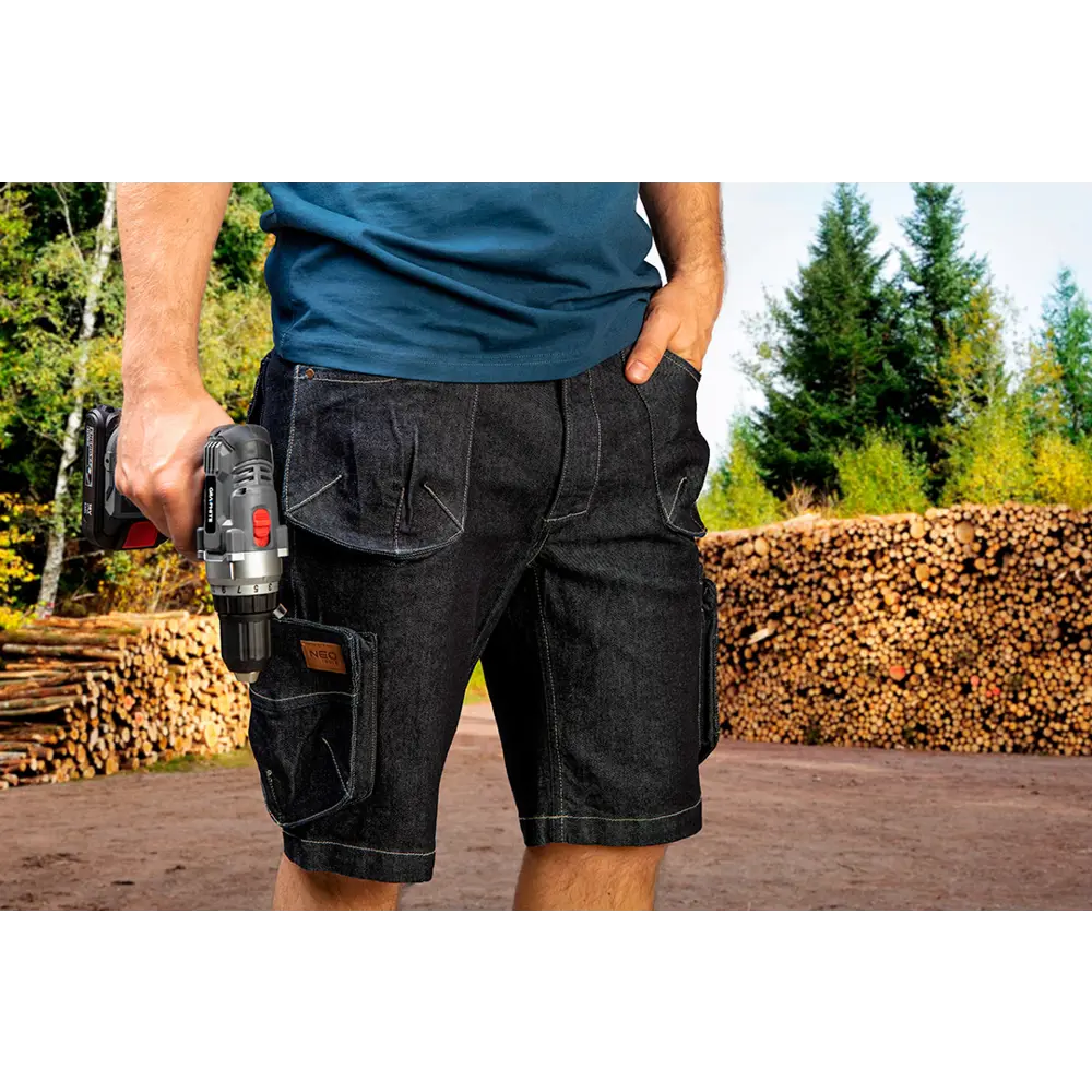 Шорты Neo Tools Denim синие размер L рост 181-184 STLM-2097722 - Вид №4