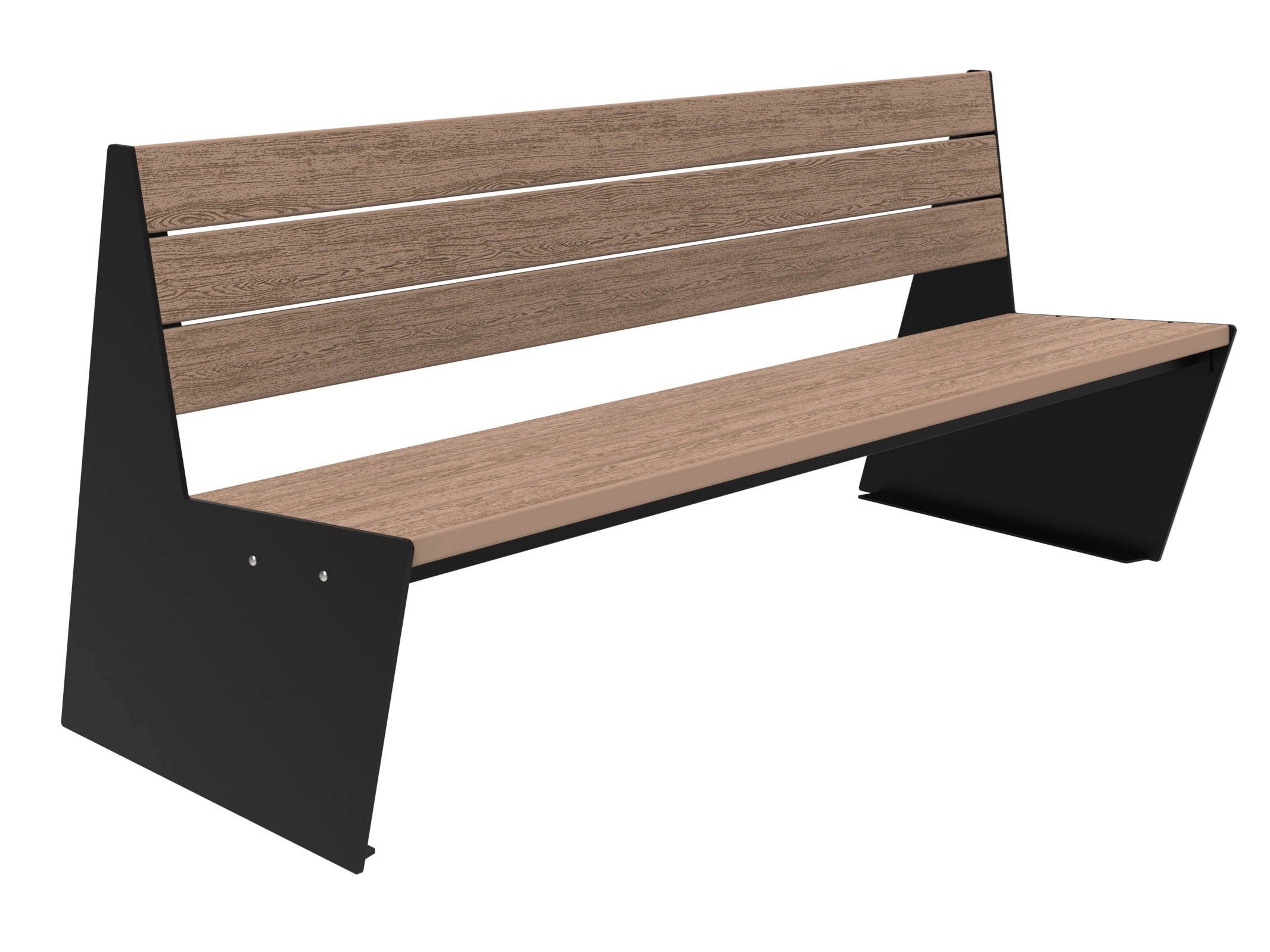 Скамья WPC со спинкой Lazzari Sharp ARCH-00095832 - Вид №37