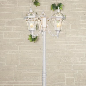 Садово-парковый светильник Elektrostandard Capella F/3 белое золото 4690389082412 ELEKTROSTANDARD ФОНАРЬ 273550 Белый