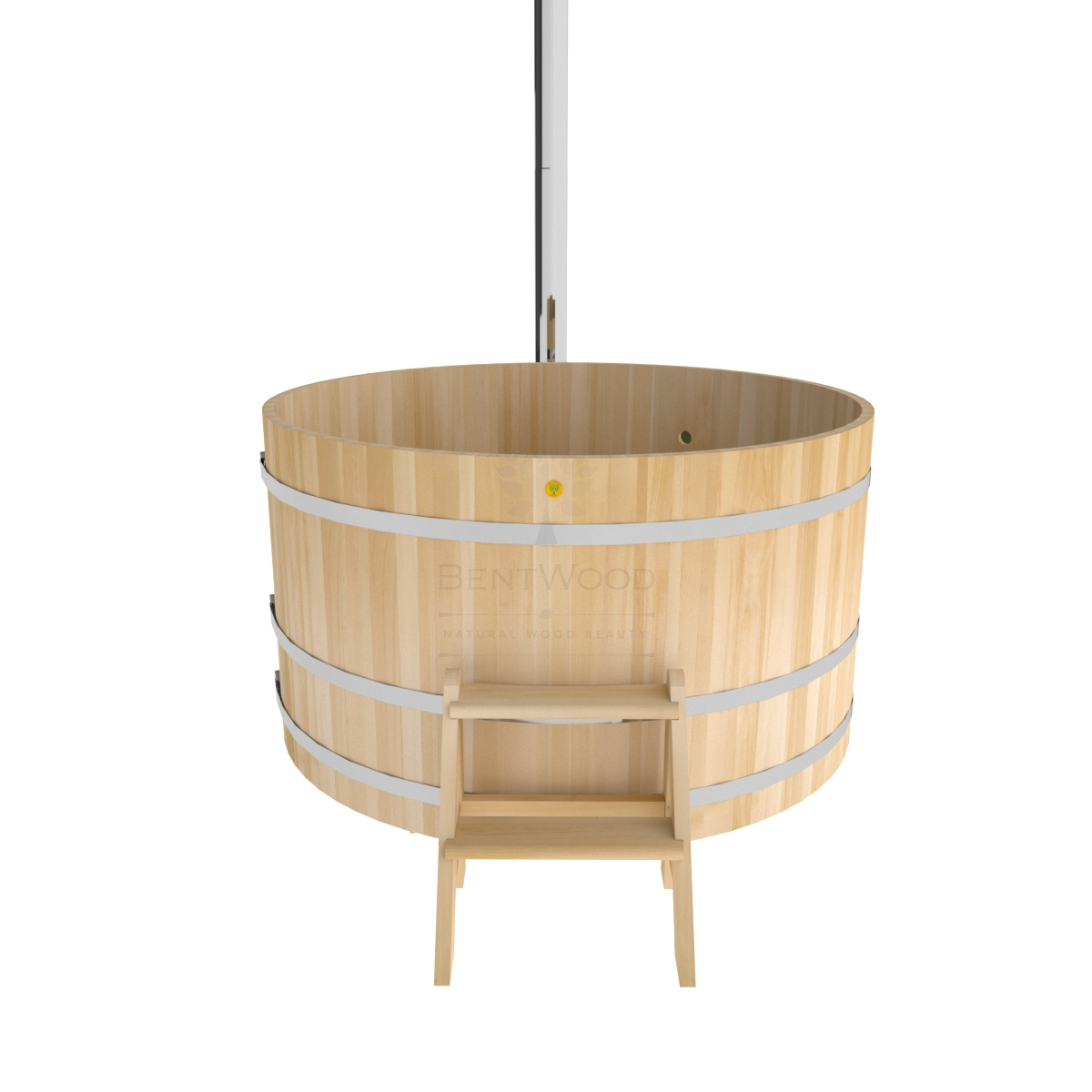 1608 Фурако из кедра D=1.8 с наружной печкой. Высота 1,0м. Исполнение "Премиум". Alyarus  - Вид №2