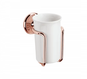 Gentry Home Керамический держатель стакана St James Розовое золото GH103012