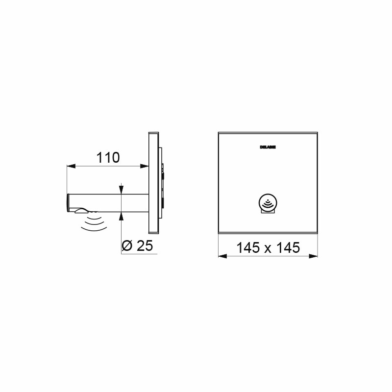 370006 Сенсорный кран для раковины BINOPTIC DELABIE  - Вид №1