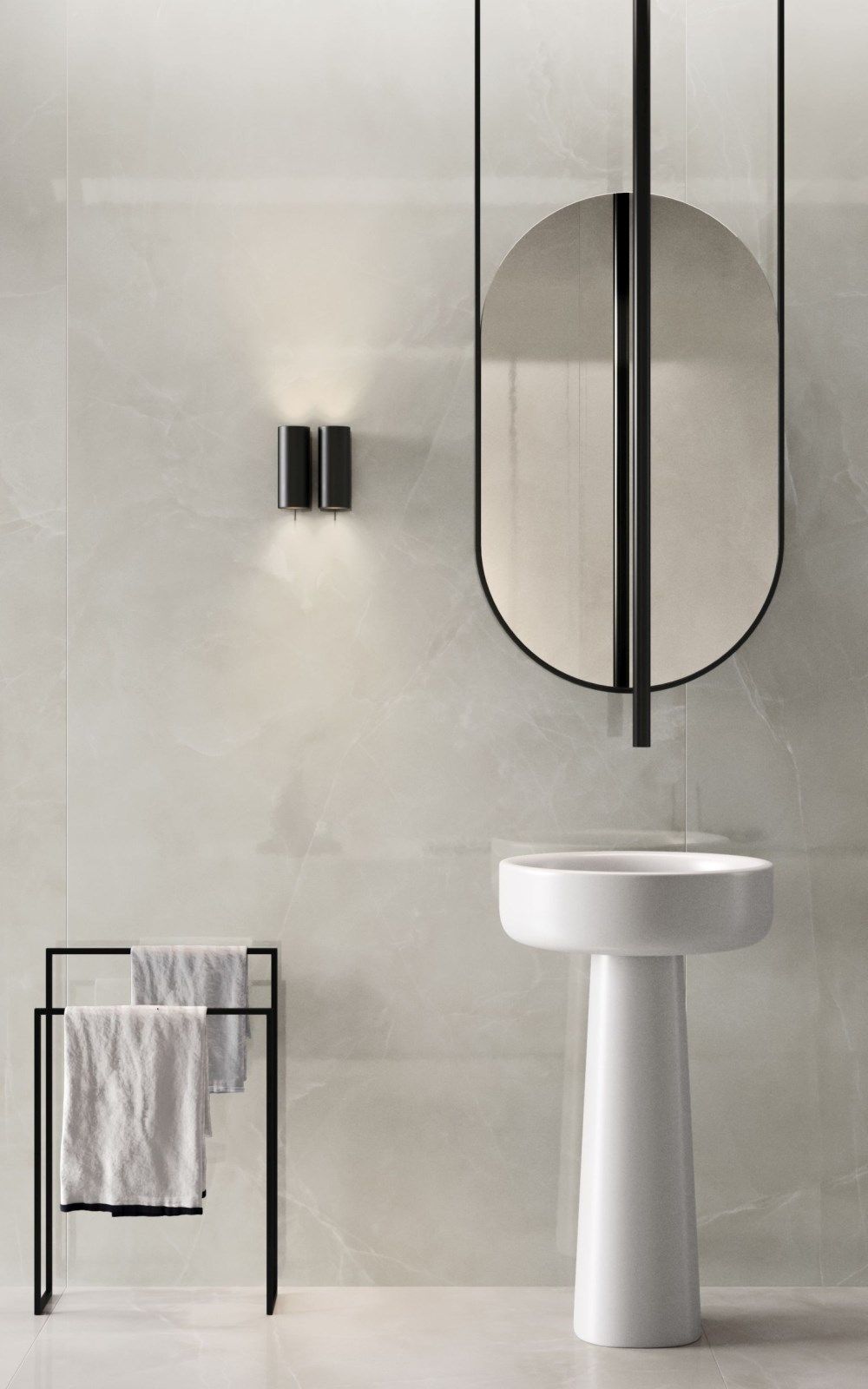 Белое керамическое покрытие с эффектом мрамора Supergres Purity of Marble ARCH-00085896 - Вид №19