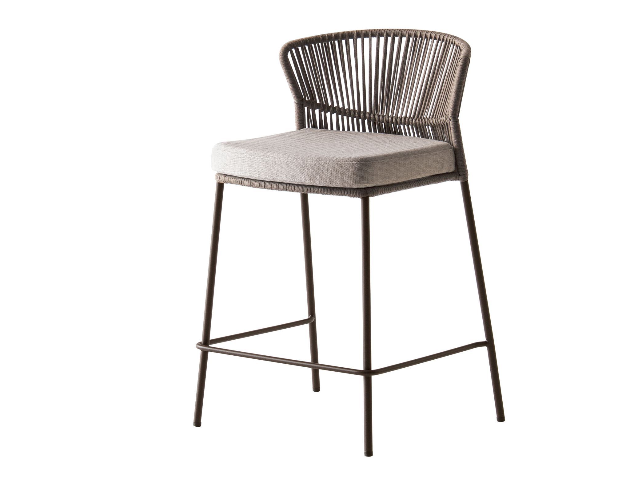 Высокий веревочный садовый стул со спинкой Potocco ARCH-00123335