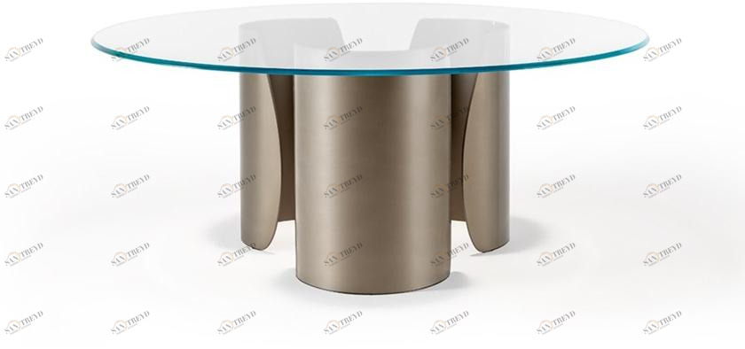 Reflex Круглый обеденный стол из стекла Petalo sun-id-1512957