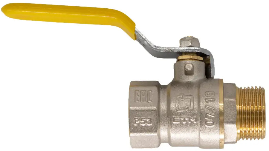 90294683 Кран шаровый для газа СТМ Газ 1" гайка-штуцер рычаг STLM-0809472