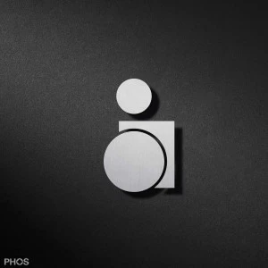 P4401 Пиктограмма ребенка-инвалида, справа PHOS