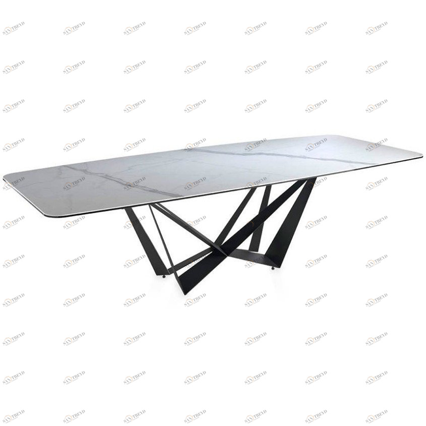 Обеденный стол прямоугольный мраморный белый 260 см CT2061 от Angel Cerda ANGEL CERDA  149998 Белый 