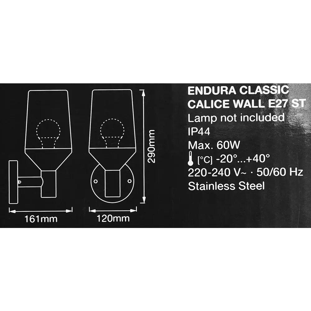 Светильник уличный настенный Ledvance Endura Classic Calice 60 Вт IP44 цвет серый STLM-2101515 - Вид №7