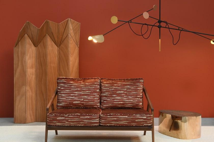 LELIEVRE Блестящая ткань в полоску Nature précieuse 0611 - Вид №1