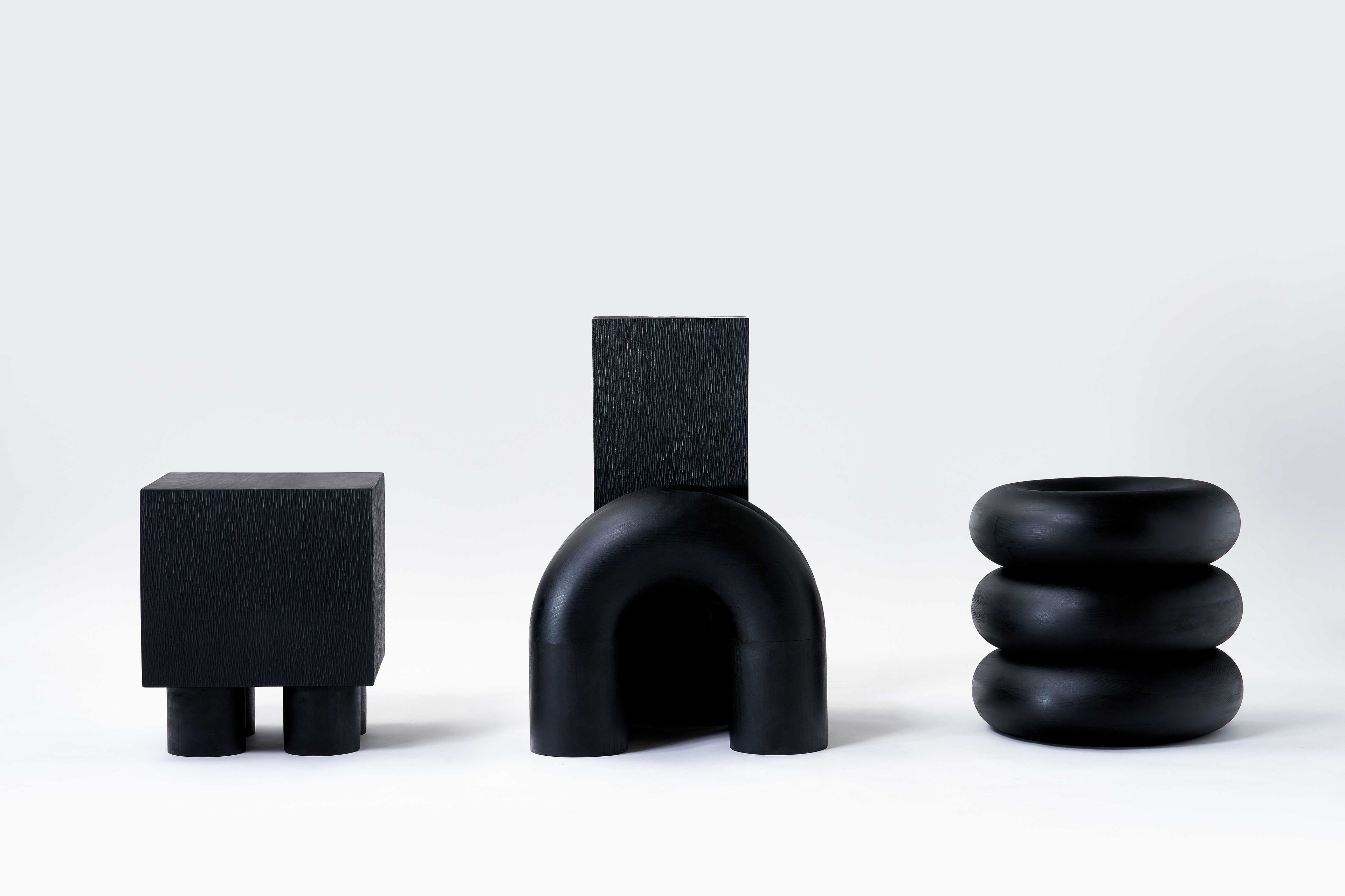 Деревянный низкий стул Movimento Gallery TIME OF ACTION 20-1 ARCH-00125759 - Вид №1