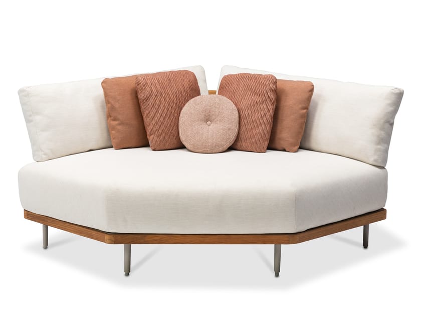 Тканевый угловой мягкий садовый стул MANUTTI Flows ARCH-00049592