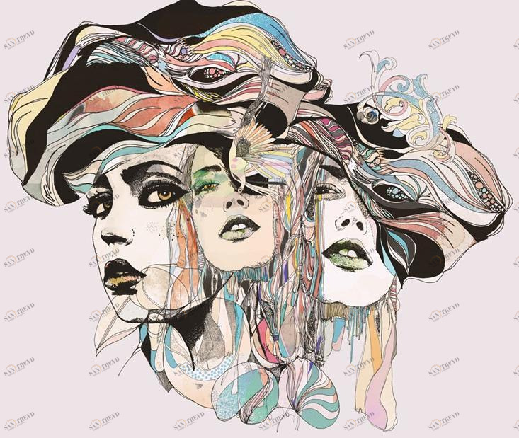 MOMENTI Авторский художественный принт Crazy home paintings Gi-029