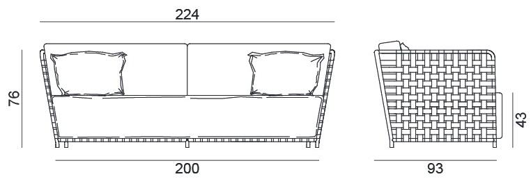 Gervasoni 3-х местный садовый диван Gervasoni outdoor sun-id-1411069 - Вид №8