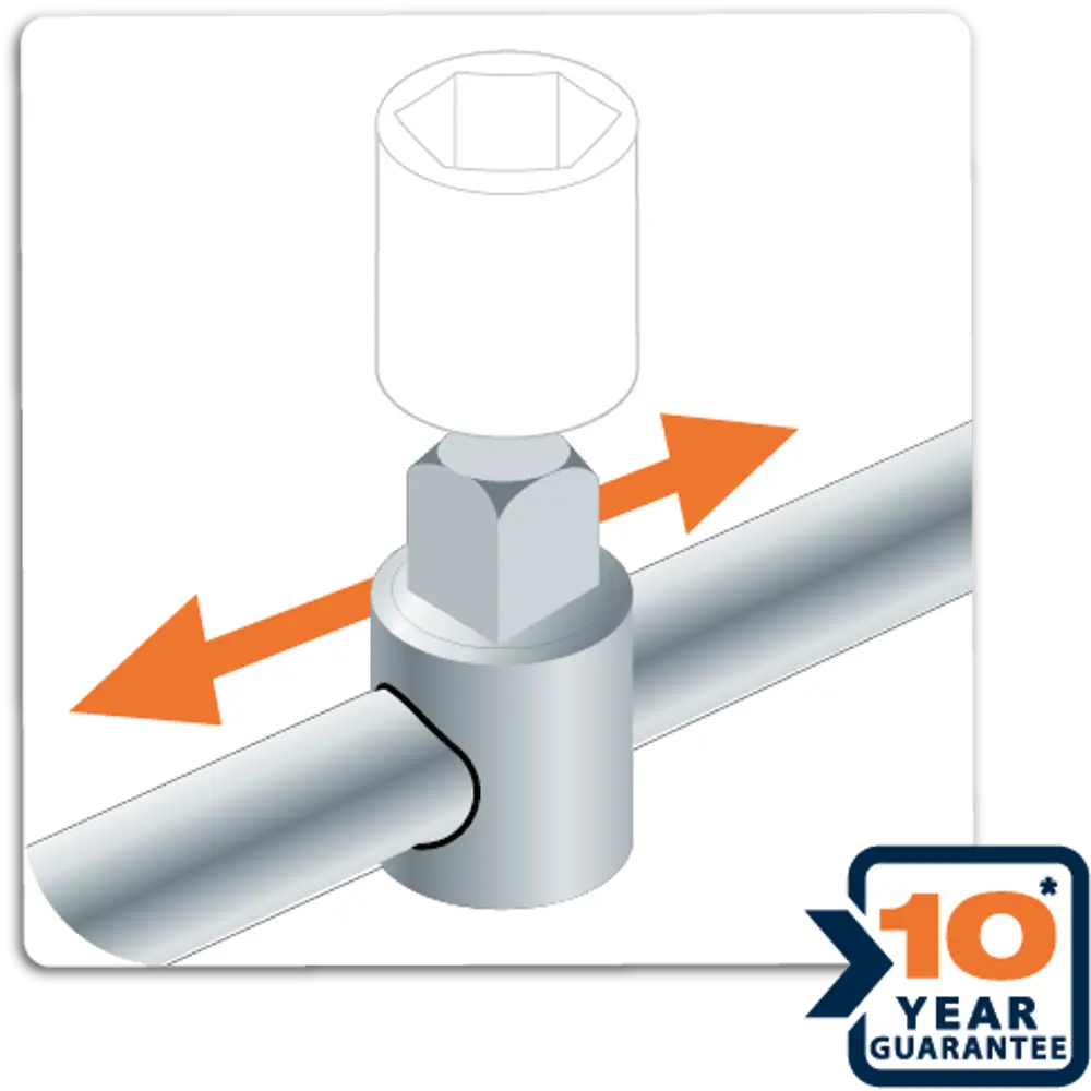 Вороток Т-образный Dexter 150 мм с хвостовиком 1/4" для профессионального монтажа 82612587 STLM-0031660 - Вид №2