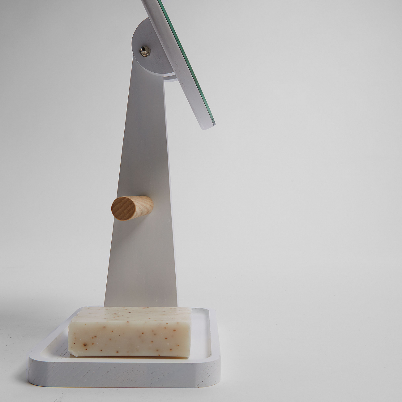 Зеркало настольное круглое с подставкой Lydianne от La Forma LA FORMA ДИЗАЙНЕРСКИЕ 299032 Белый  - Вид №1