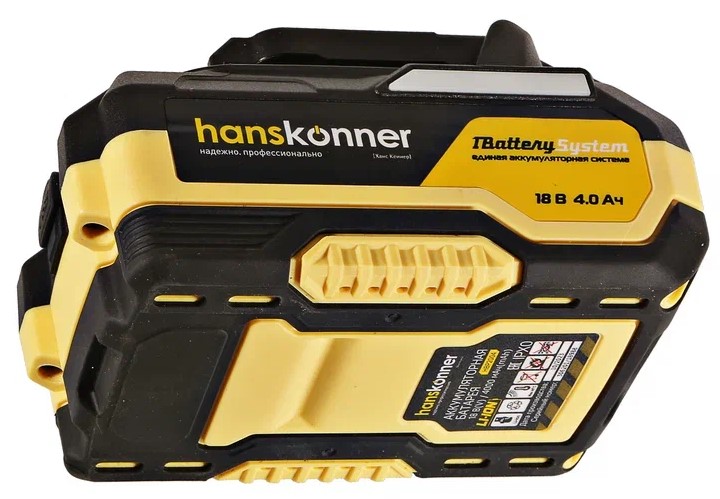 Аккумулятор Hanskonner HBP2004 1BatterySystem 18V 5452219 STDN-0036747 - Вид №7