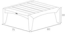 Royal Botania Прямоугольный садовый пуф из ткани Zenhit sun-id-1437351 - Вид №1