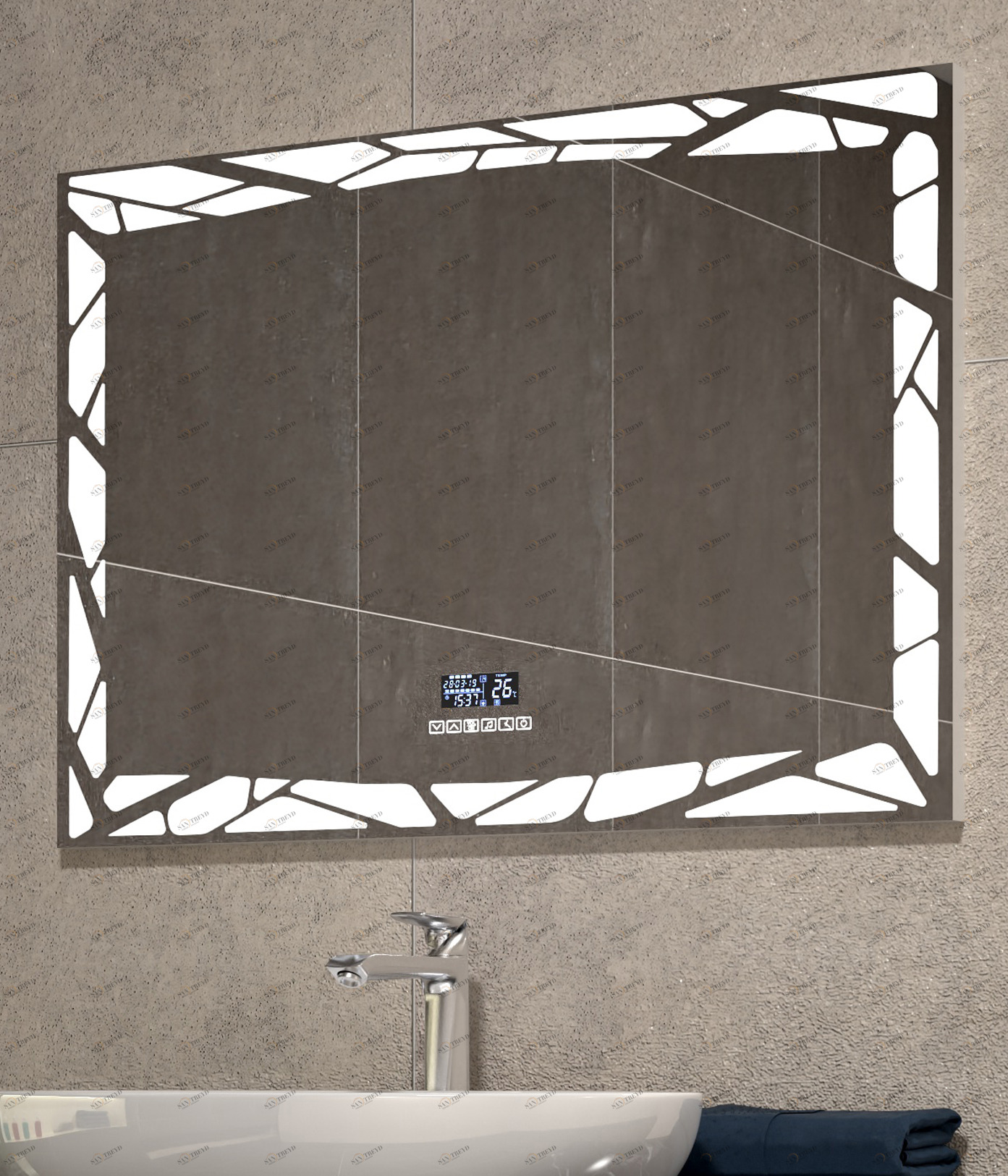 Зеркало Melissa Media Grey 600 VIGO sun-id-664577