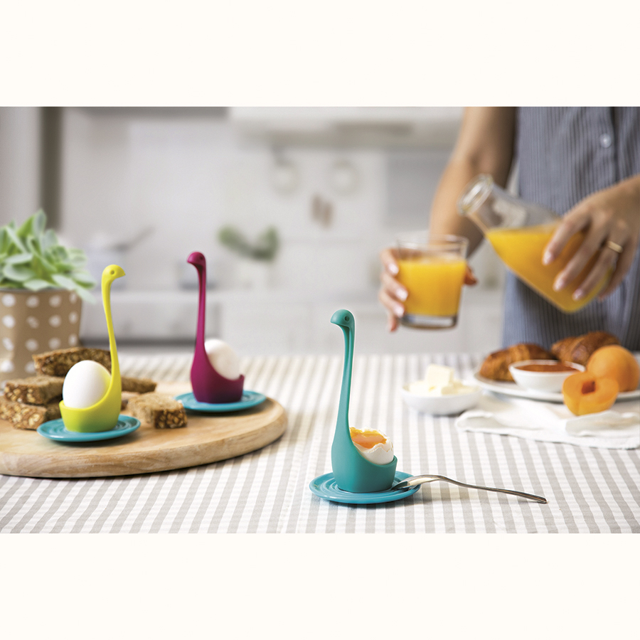 OT889 Держатель для яйца , miss nessie, зеленый OTOTO  - Вид №1