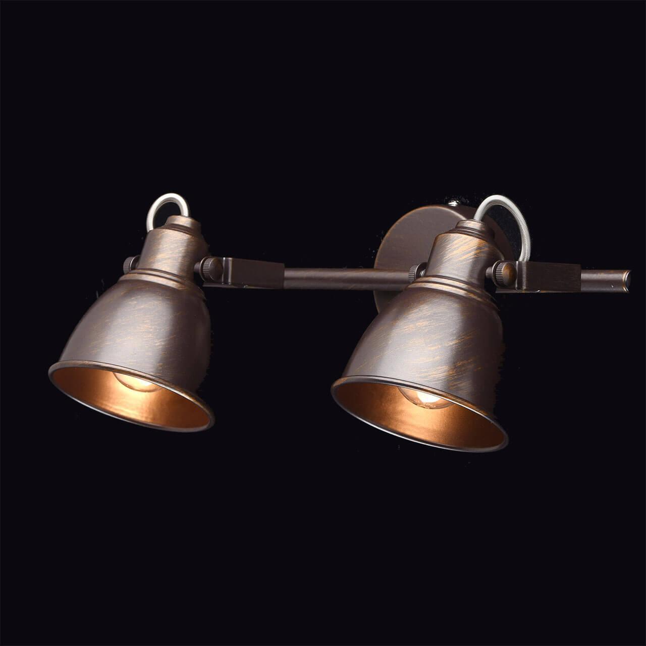 Спот настенный на 2 лампы коричневый "Ринген" 547020702 DE MARKT РИНГЕН 00-3926256 Коричневый  - Вид №2