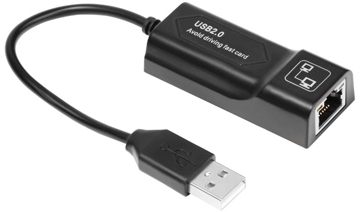 GCR-LNU202 конвертер-переходник usb 2.0 -> lan rj-45 giga ethernet card адаптер серия greenline Greenconnect Santreyd  - Вид №1