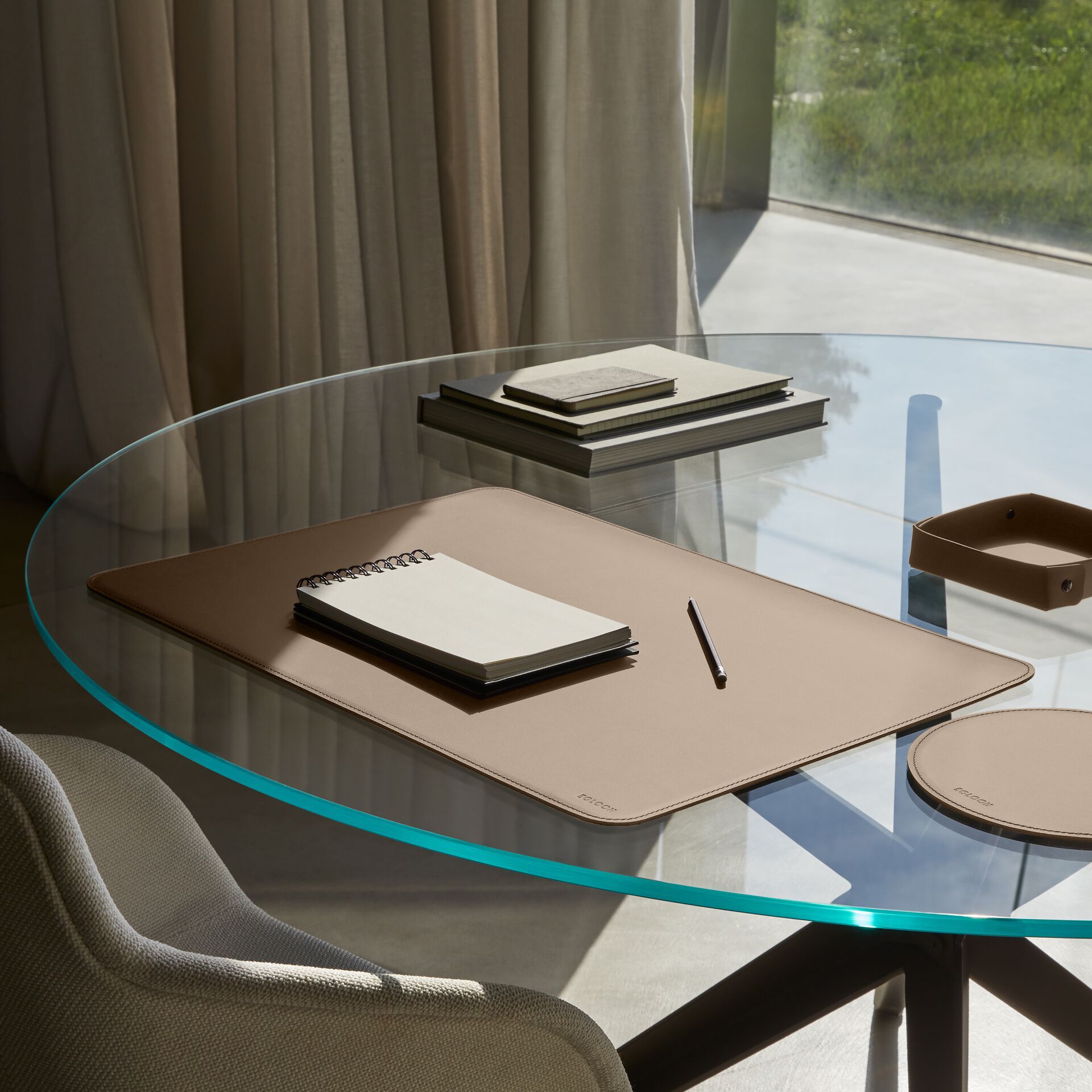 Регенерированный кожаный круглый коврик для мыши EGLOOH ATLANTE ARCH-00149473 - Вид №44