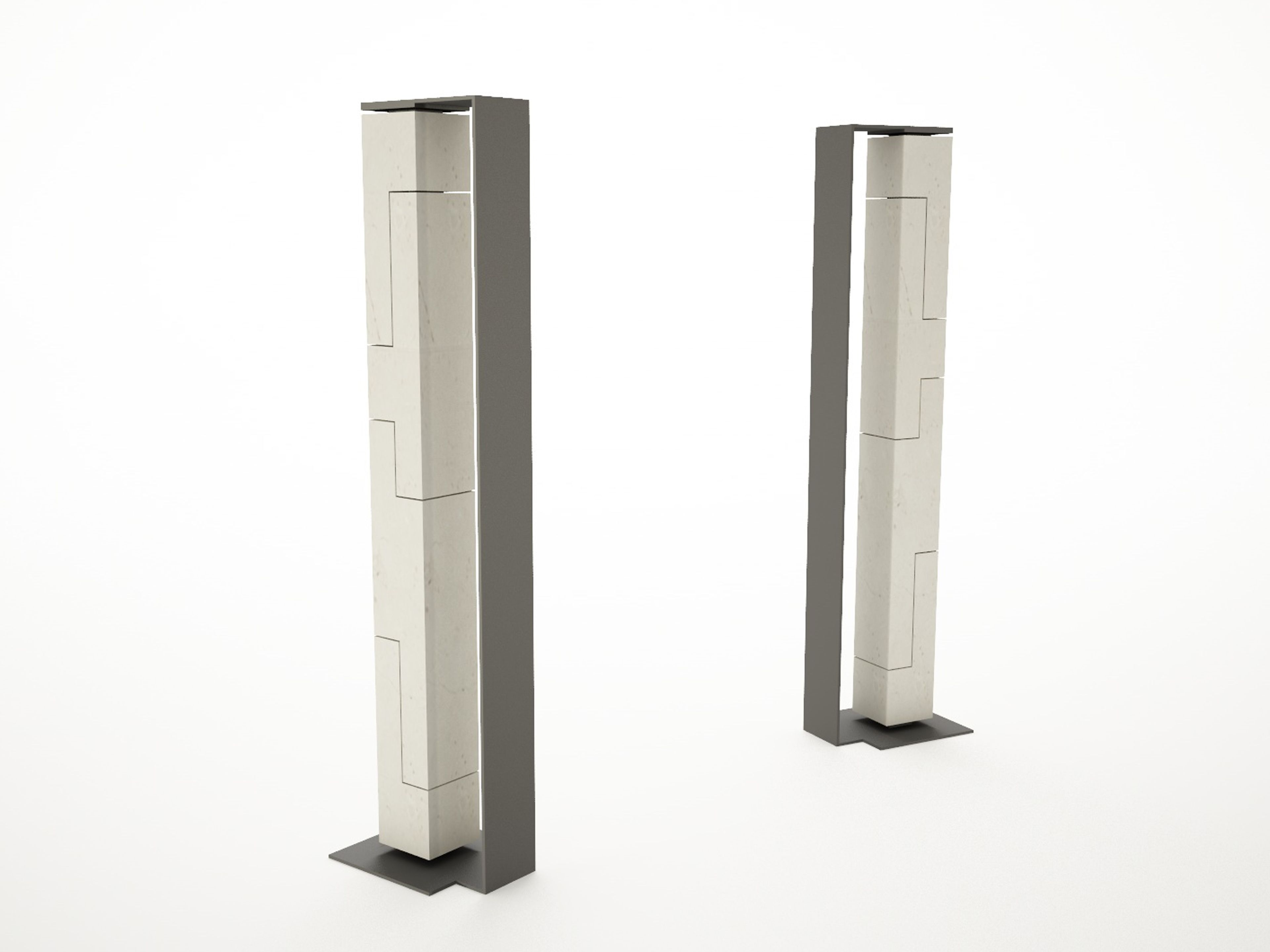 Восстановленная каменная стойка для велосипедов / боллард Viscio Urban Design Dust ARCH-00105894 - Вид №1