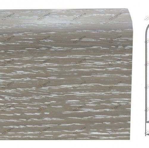 Плинтус Ashton Рейкьявик Шпонированный Дуб (Рельефная) 2400х83 мм 1010000065