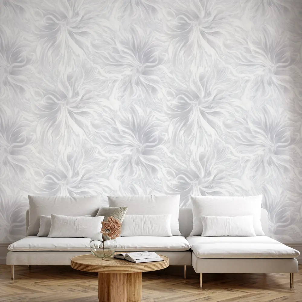 Walldecor Exclusive Мэри - серые флизелиновые обои с абстрактным узором 89401947 STLM-1576322 - Вид №2