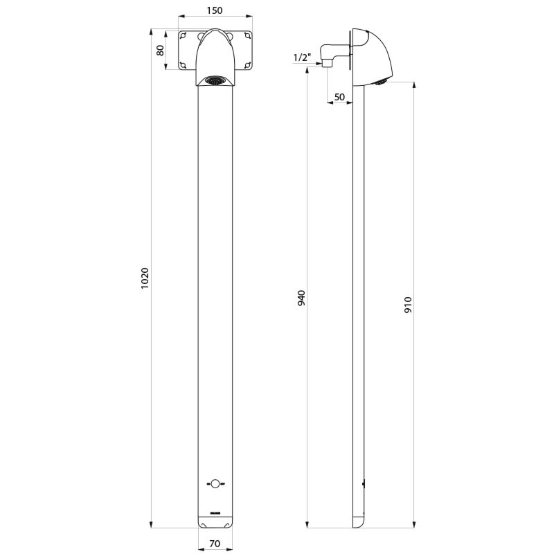 714916DP Душевая панель SPORTING MIX 2 SECURITHERM DELABIE  - Вид №1