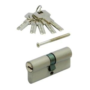 91504565 Цилиндровый механизм личинка Vettore ZN M90 Z NI (40x50) 5 ключей (Никель) для врезного замка входных и межкомнатных две STLM-1446675