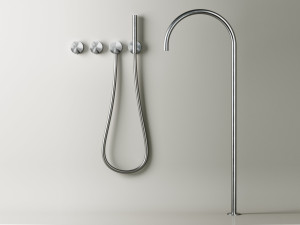 Набор термостатических ванн из нержавеющей стали с ручным душем