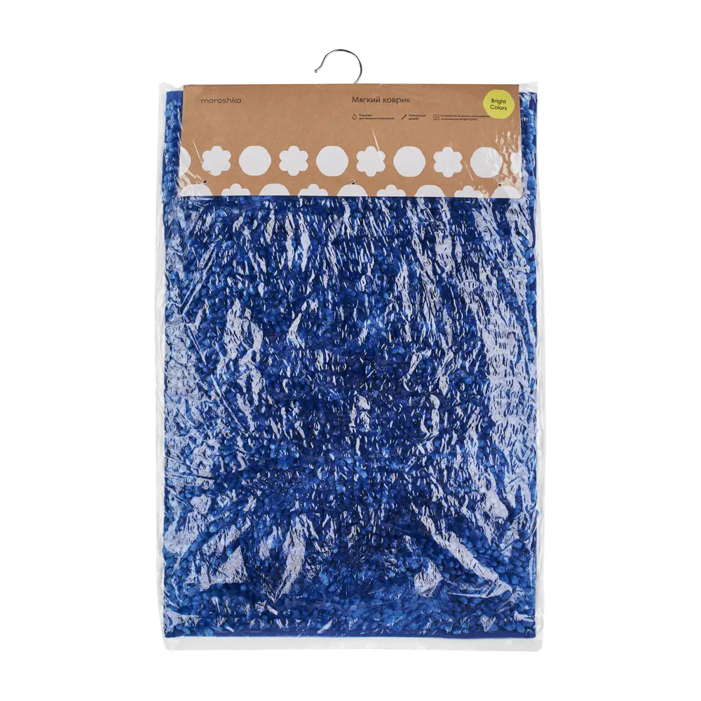 Коврик для ванной комнаты Moroshka Bright Colors 40х60 см цвет синий 86283873 STLM-2041502 - Вид №1