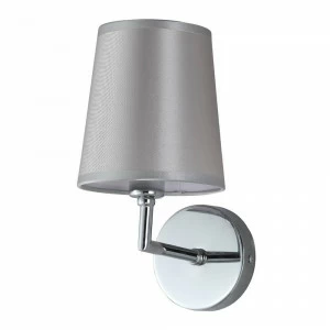 Бра металлическое с абажуром серебряное Azul Chrome AZUL AP1 CRYSTAL LUX AZUL 00-3930384 Серебро