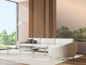 Облицовка стен из массива дерева