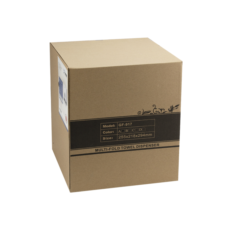 GFmark - Диспенсер для бумажного полотенца, РУЛОННЫЙ, пластиковый, БЕЛЫЙ, с глазком, с ключом, код: 917  - Вид №5