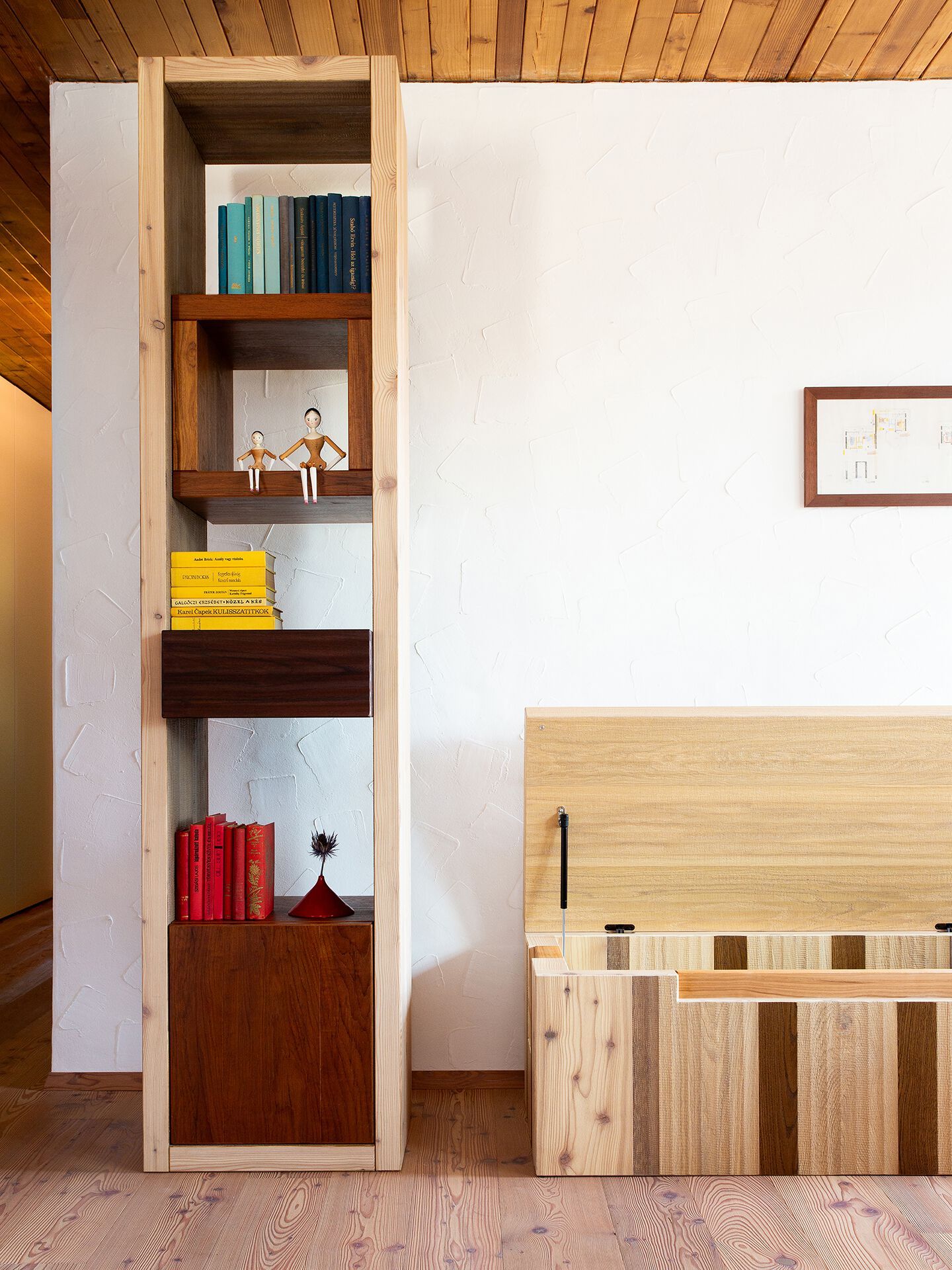 Книжный шкаф с ящиком и контейнером Disegno di Legno только ARCH-00010055