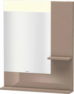 VE732008686 Vero Зеркало с полочками сбоку и внизу Капучино глянцевый лак