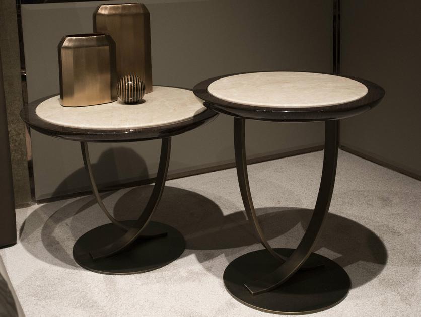 HUGUES CHEVALIER Круглый стол из металла Haussmann Lid 1332 - Вид №1