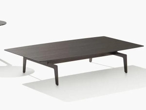 Прямоугольный низкий журнальный столик из МДФ