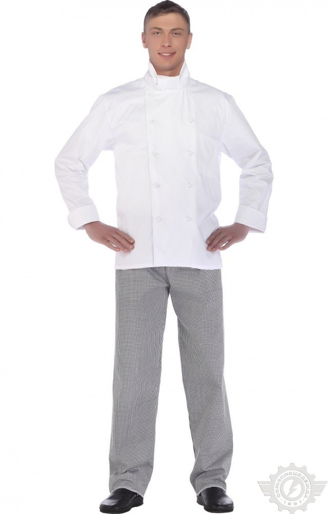 66026 Куртка поварская "Люкс" двубортная  Повар  размер 56-58/182-188 Спецодежда  - Вид №11