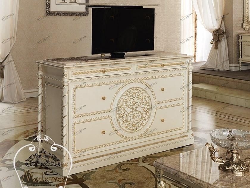 Modenese Gastone Выдвижная тумба под ТВ с ящиками Deluxe sun-id-1497096